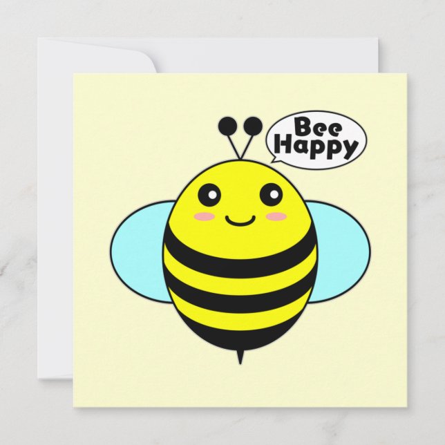 Bee Happy 1 Card (Front)