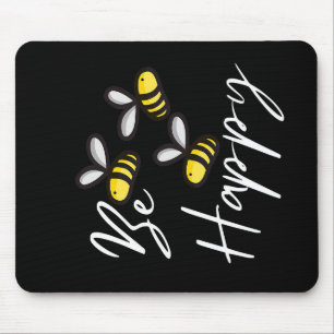 Bee Happy Bee Gifts ,I Love Bee, Beekeeping Gift Mouse Pad
