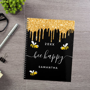 Bee happy black bumble bees parties scintillant mo