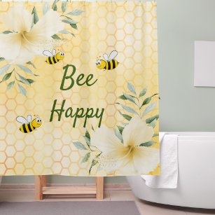 Bee Happy bumble bees yellow honeycomb sweet cute