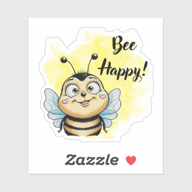 Bee Happy! Cartoon Bee  (Sheet)