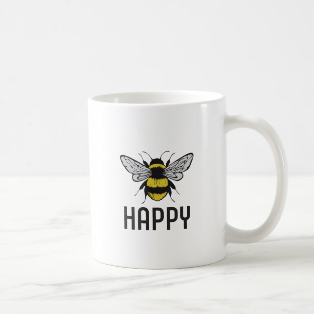 Bee Happy Coffee Mug (Right)