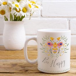 Bee Happy Coffee Mug