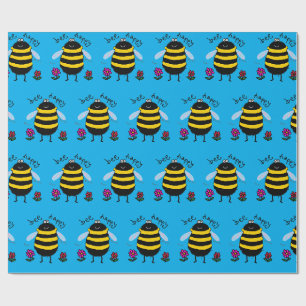 Bee Happy Cute Bee Tissue Paper