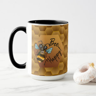 Bee Happy!  Cute Honey Bee Mug