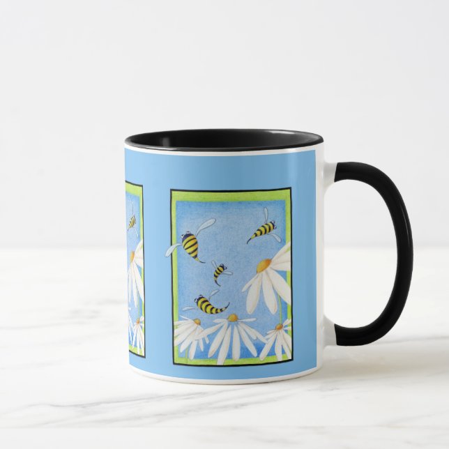 Bee Happy Daisies Mug (Right)