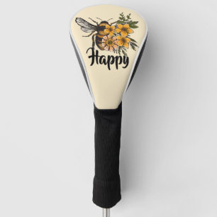 Bee Happy Golf Head Cover