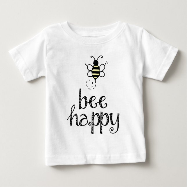 Bee Happy Little T-Shirt (Front)