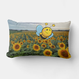 Bee Happy Lumbar Pillow