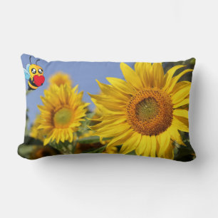 Bee Happy Lumbar Pillow