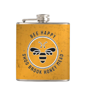 BEE HAPPY ME Distressed Flacon d'apiculteur en cui