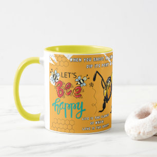 Bee happy mug