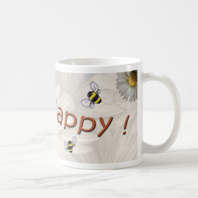 "Bee Happy" Mug (Right)