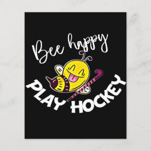 Bee Happy Play Hockey Bee Gifts ,I Love Bee Honey