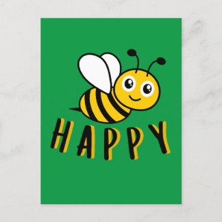 Bee Happy Postcard