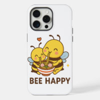 Bee Happy Sticker – Cute Bees Sharing Ramen"