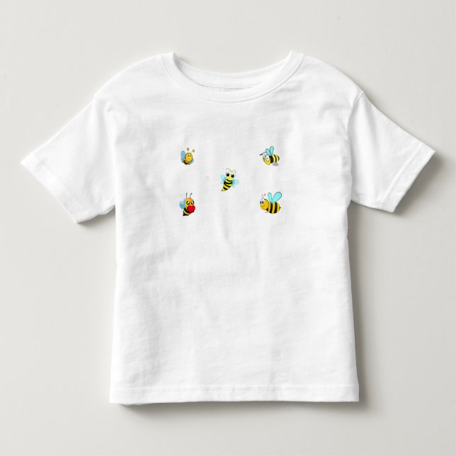 Bee Happy Toddler T-shirt (Front)