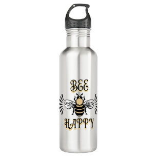 Bee Happy   Vintage Colours Honey Bee 710 Ml Water Bottle
