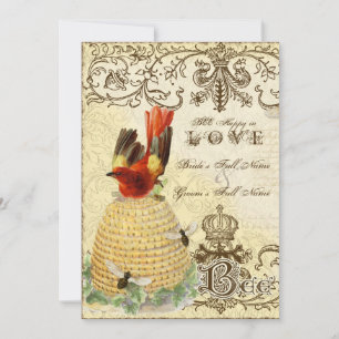 Bee Happy Vintage - Faire-part de mariage