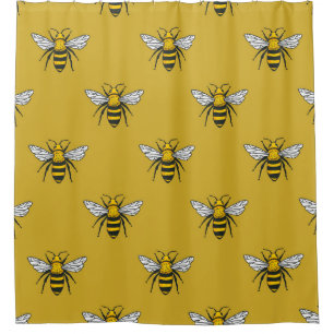 Bee Haven: Vintage Yellow Pattern