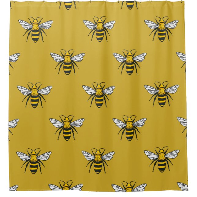 Bee Haven: Vintage Yellow Pattern (Front)