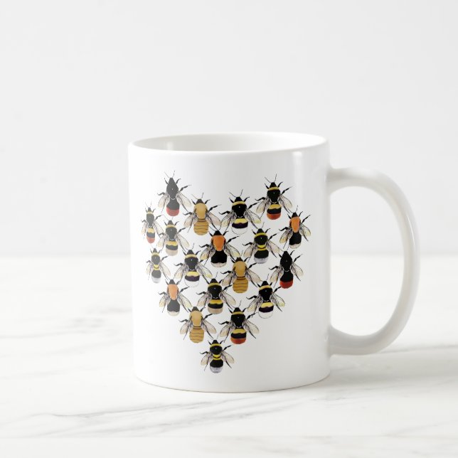 Bee Heart Mug (Right)