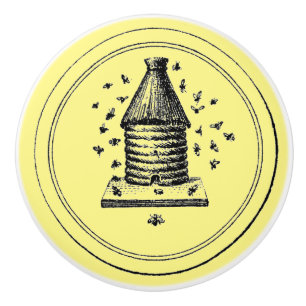 Bee Hive Ceramic Knob