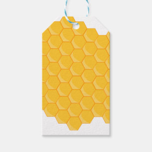 Bee Hive Honeycomb Hexagon Pattern Gift Tags