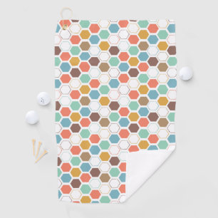 Bee Hive Module Pattern Golf Towel