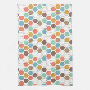 Bee Hive Module Pattern Kitchen Towel