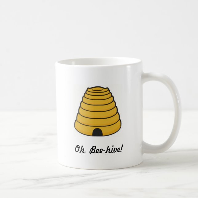 bee-hive, Oh, Bee-hive! Coffee Mug (Right)