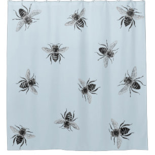 Bee Hive Shower Curtain