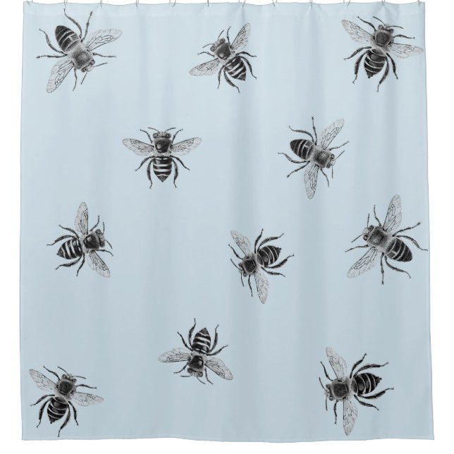 Bee Hive Shower Curtain (Front)