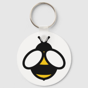 Bee, honey bee, bumblebee simple bee graphic  keychain