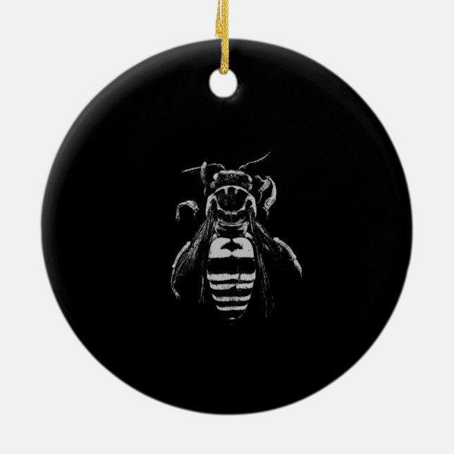Bee - Honey - Bee Sting Ceramic Ornament (Back)