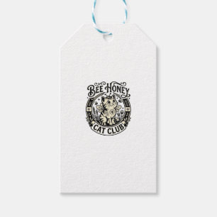 Bee Honey Cat Funny Cat Graphic - Bee Honey Cat Cl Gift Tags