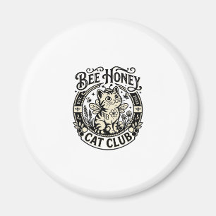 Bee Honey Cat Funny Cat Graphic - Bee Honey Cat Cl Magnet