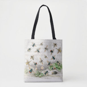 Bee Honey Worker Queen Bees Antique Tote Bag
