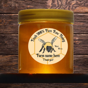 Bee Honeycomb Beekeeper Honey Farm Sticker