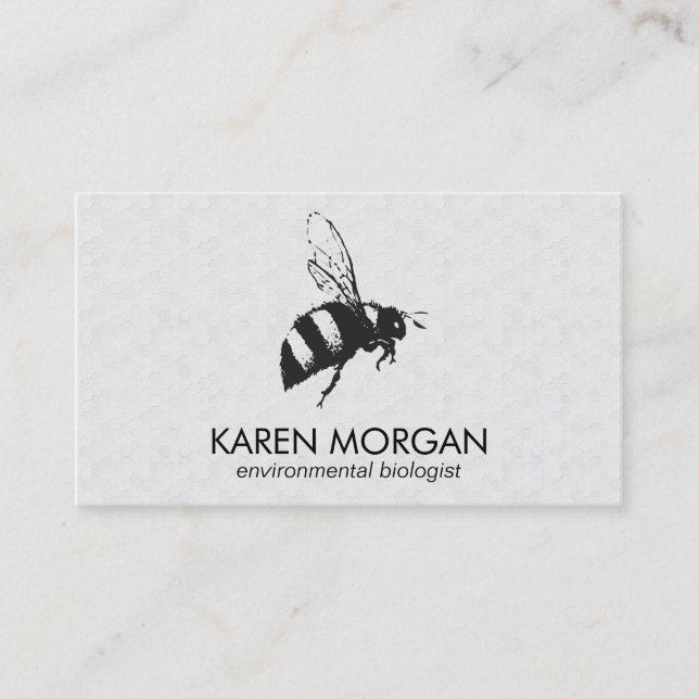Bee | Honeycomb Business Card (Front)