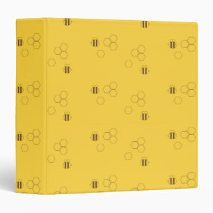 Bee Honeycomb Pattern Binder