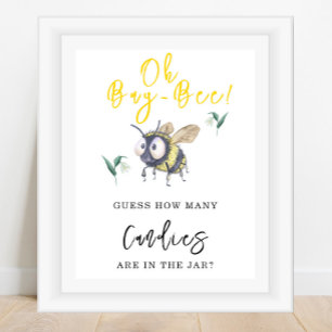 Bee - How many candies are in the jar Poster