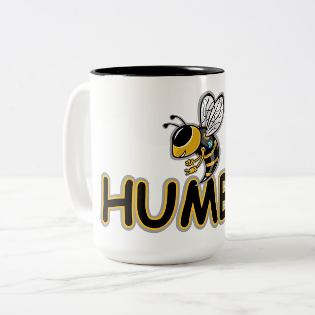 BEE HUMBLE  Two-Tone COFFEE MUG (Front Left)