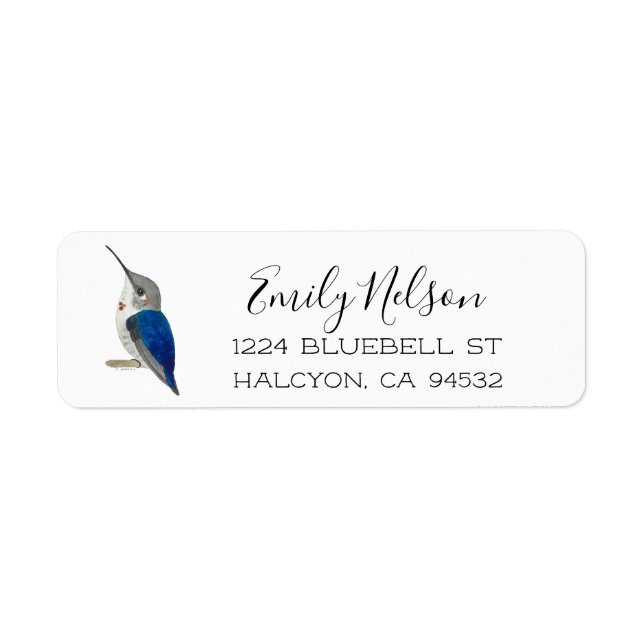 Bee Hummingbird Return Address Label (Front)