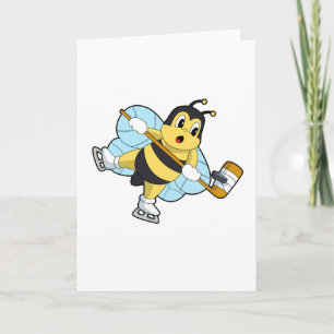 Bee Ice hockey Ice hockey stick Card