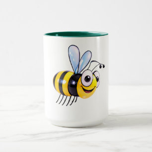  Bee illustration simple charm Mug