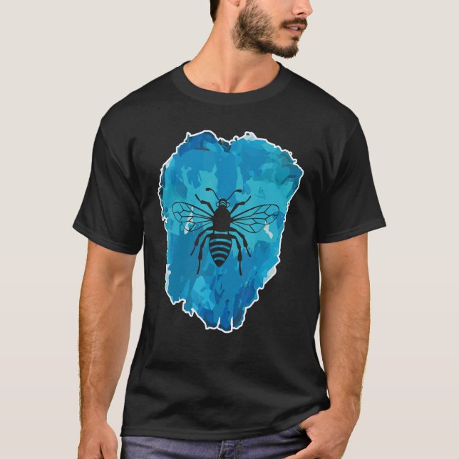 Bee In An Ice Block For Eternity T-Shirt (Front)