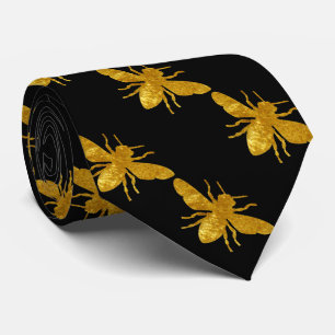 Bee in Gold Tie