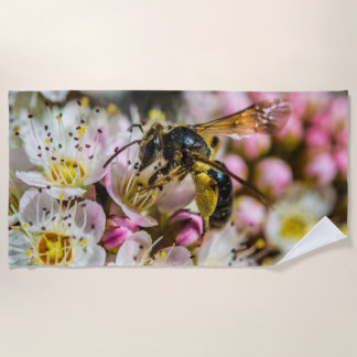 Bee in the Neighbourhood Beach Towel