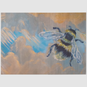 Bee in the sky    tissue paper
